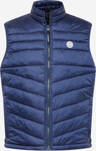 JACK & JONES Bodywarmer 'Hero' in Blauw: voorkant