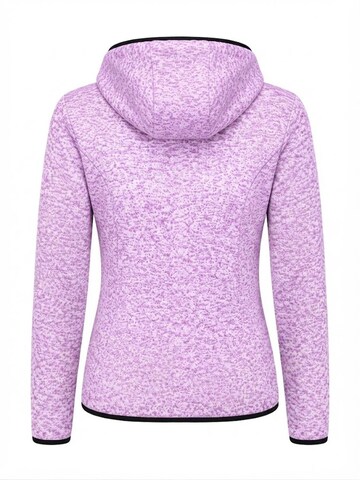 Stedman Fleece jas 'Stedman Dames Fleece Vest met Capuchon - Knit Fleece' in Roze