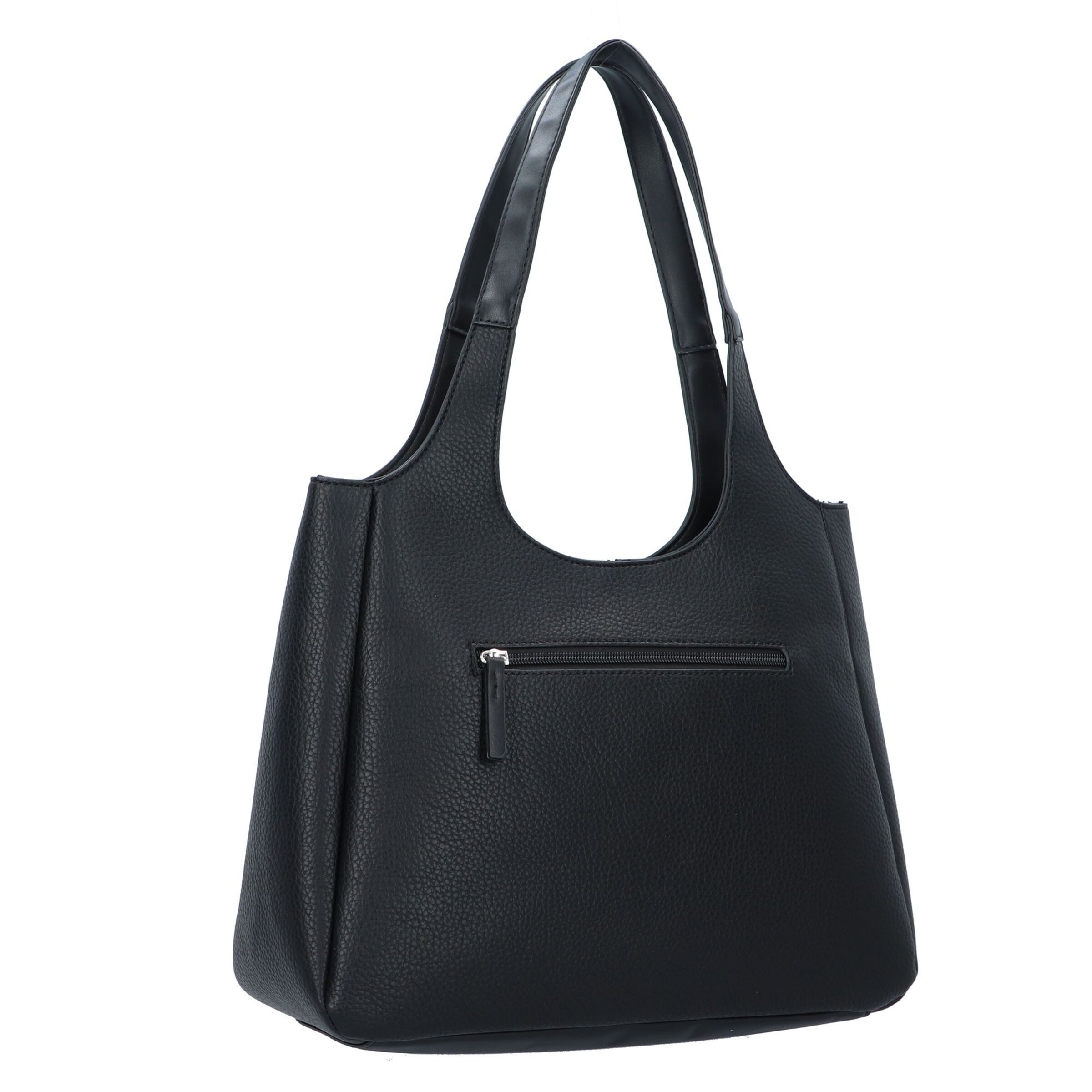 TOM TAILOR DENIM Schoudertas 'Leana' in Grijs