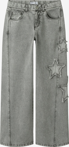 NAME IT Loosefit Farkut 'NKFBELLA' värissä harmaa: etupuoli