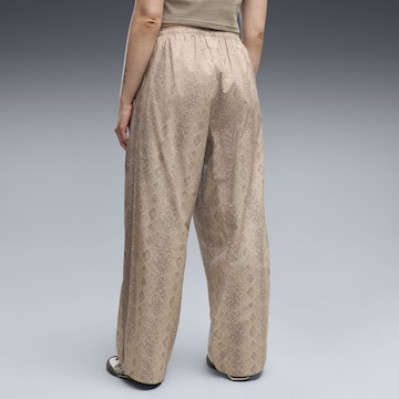 PUMA Wide leg Broek 'T7' in Beige