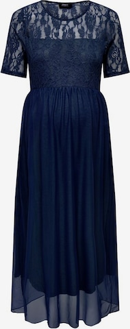 Only Maternity Dress in Blue: front