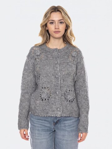 Giacchetta 'Knit Cardigan Women Gray Crochet -- Cardigan Women Gray Women' di wild pony in grigio