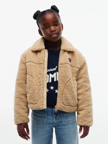 TOMMY HILFIGER Prehodna jakna | bež barva: sprednja stran