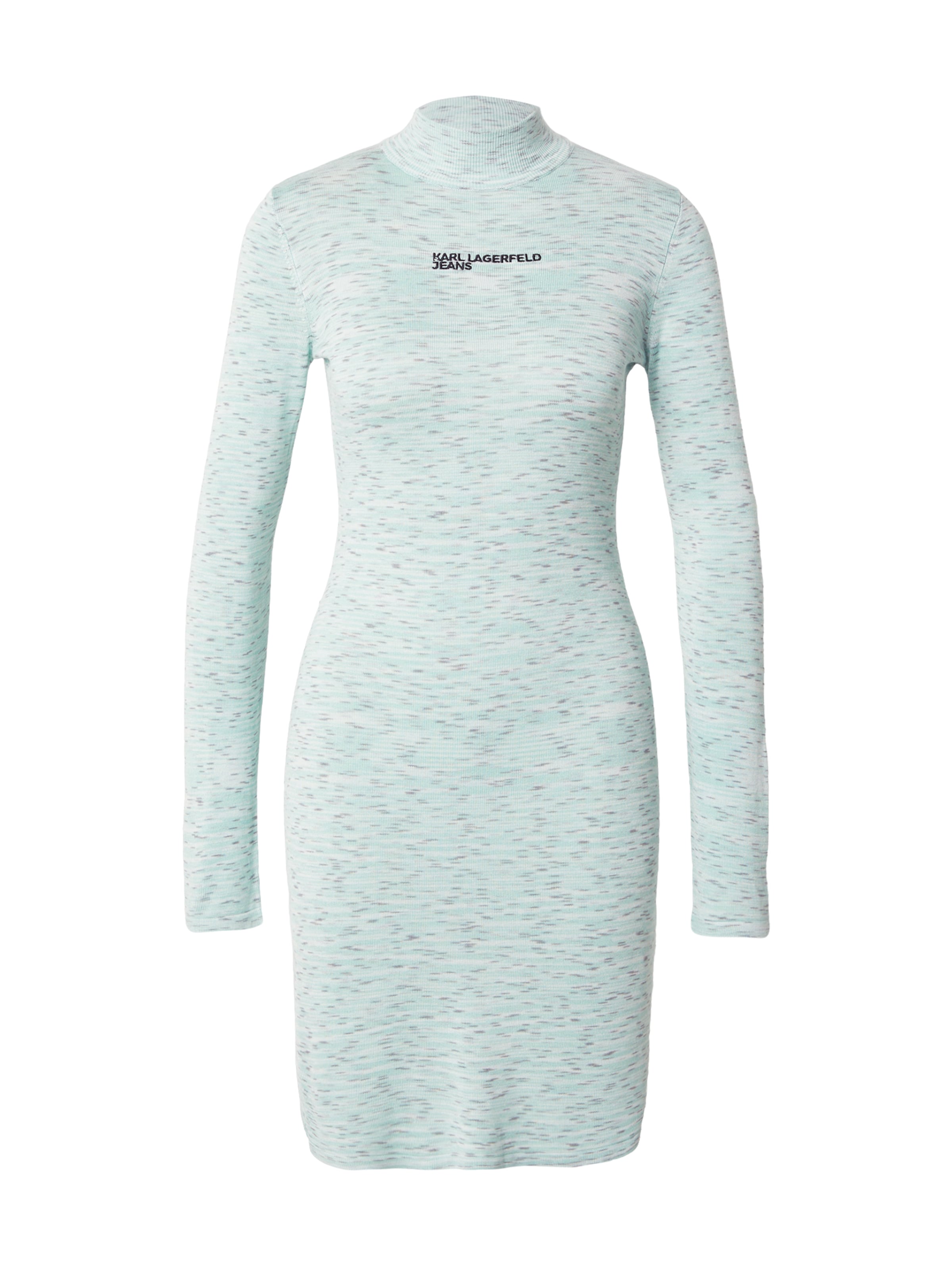 KARL LAGERFELD JEANS Πλεκτό φόρεμα σε πράσινο: μπροστά
