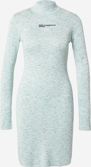 KARL LAGERFELD JEANS Pletena haljina u menta / crna, Pregled proizvoda