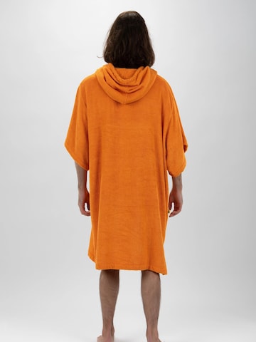 Pacifique Sud Sport-Bademantel 'Poncho Surf - Einheitsgröße - Tencel - Mit Ärmeln' in Orange