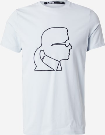 Karl Lagerfeld - Camiseta en azul: frente