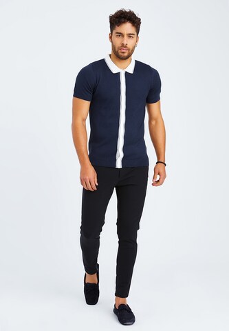 Leif Nelson Regular Fit Hemd in Blau