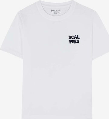 Scalpers T-shirt 'Keel' i vit: framsida