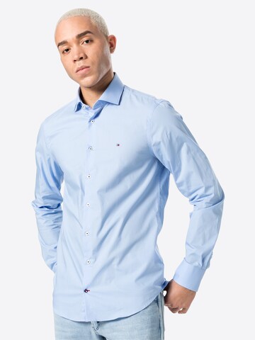TOMMY HILFIGER Regular fit Srajca | modra barva: sprednja stran