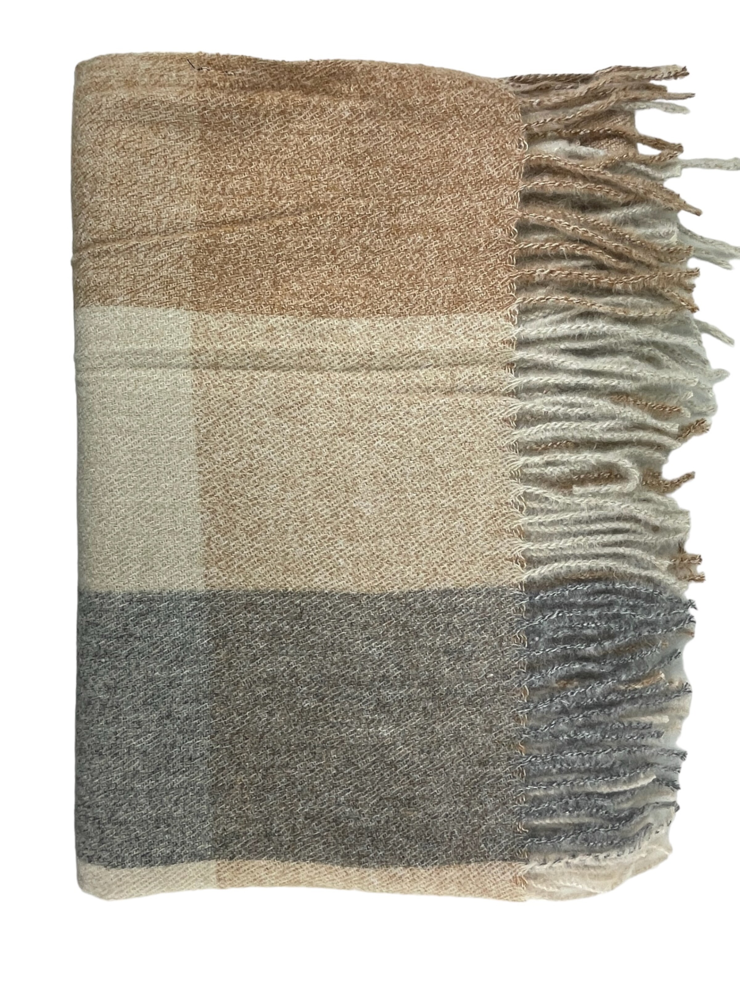 Kumixi Oversized Scarf in Beige