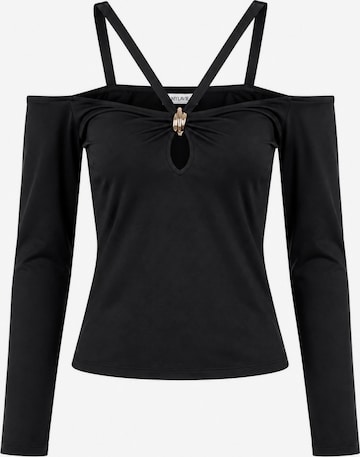 T-shirt MYLAVIE by Sarah Harrison en noir : devant