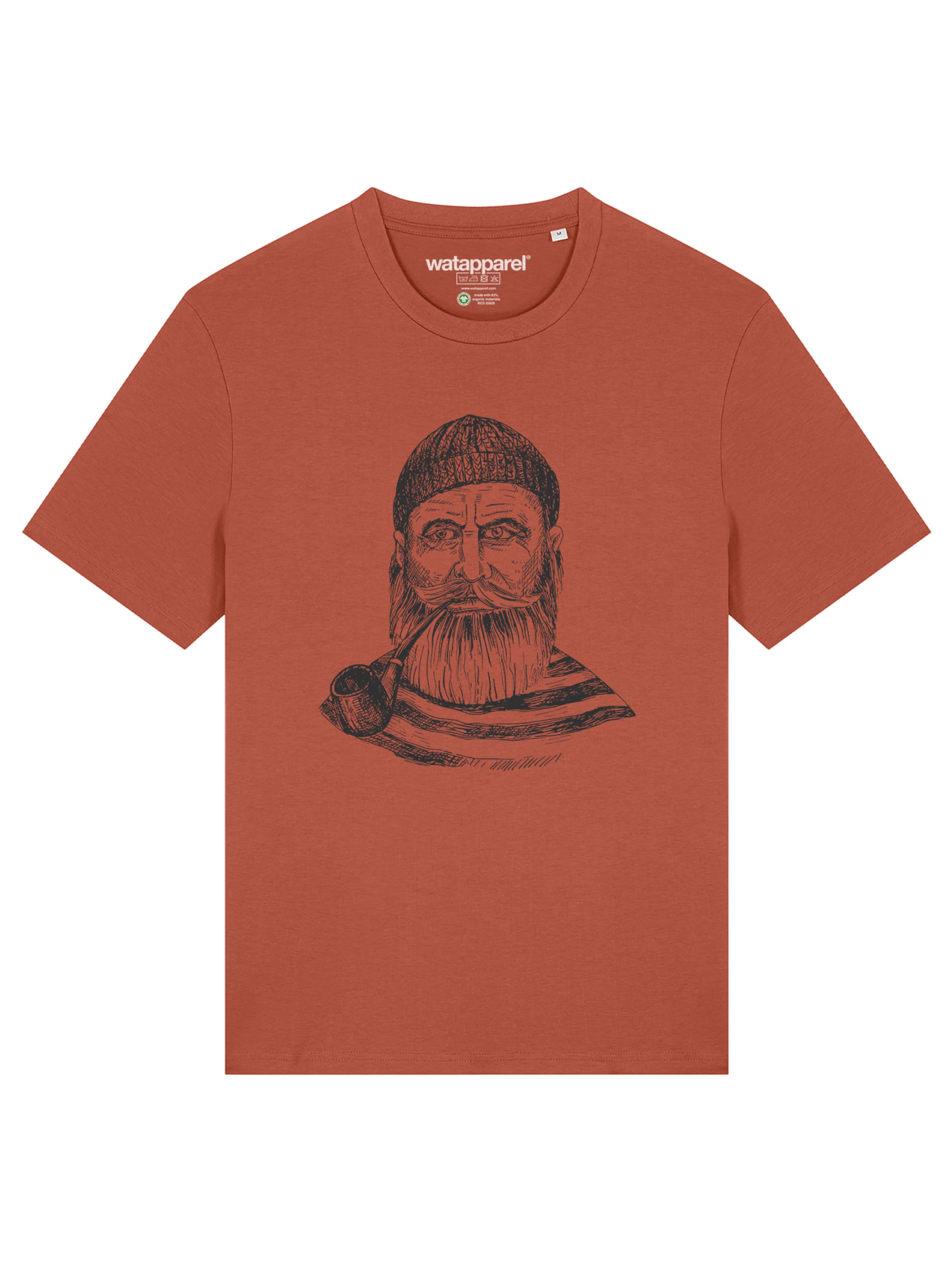 Maglietta 'Kapitän' di Watapparel in rosso: frontale