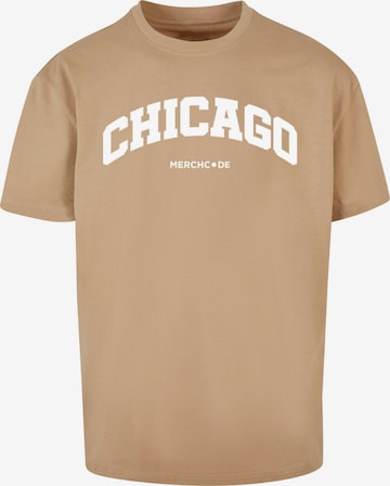 Merchcode Shirt 'Chicago' in Beige: front