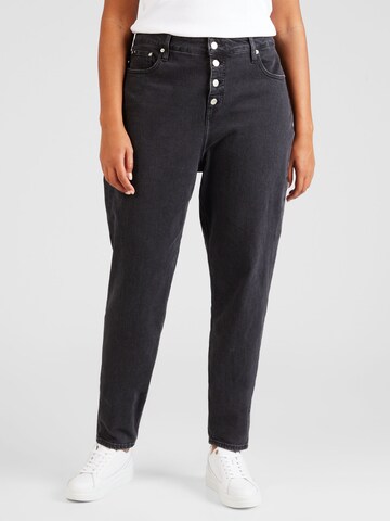 Regular Jean 'MOM Jeans PLUS' Calvin Klein Jeans Curve en noir : devant