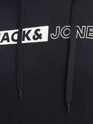 Felpa 'JJECorp' di Jack & Jones Plus in nero