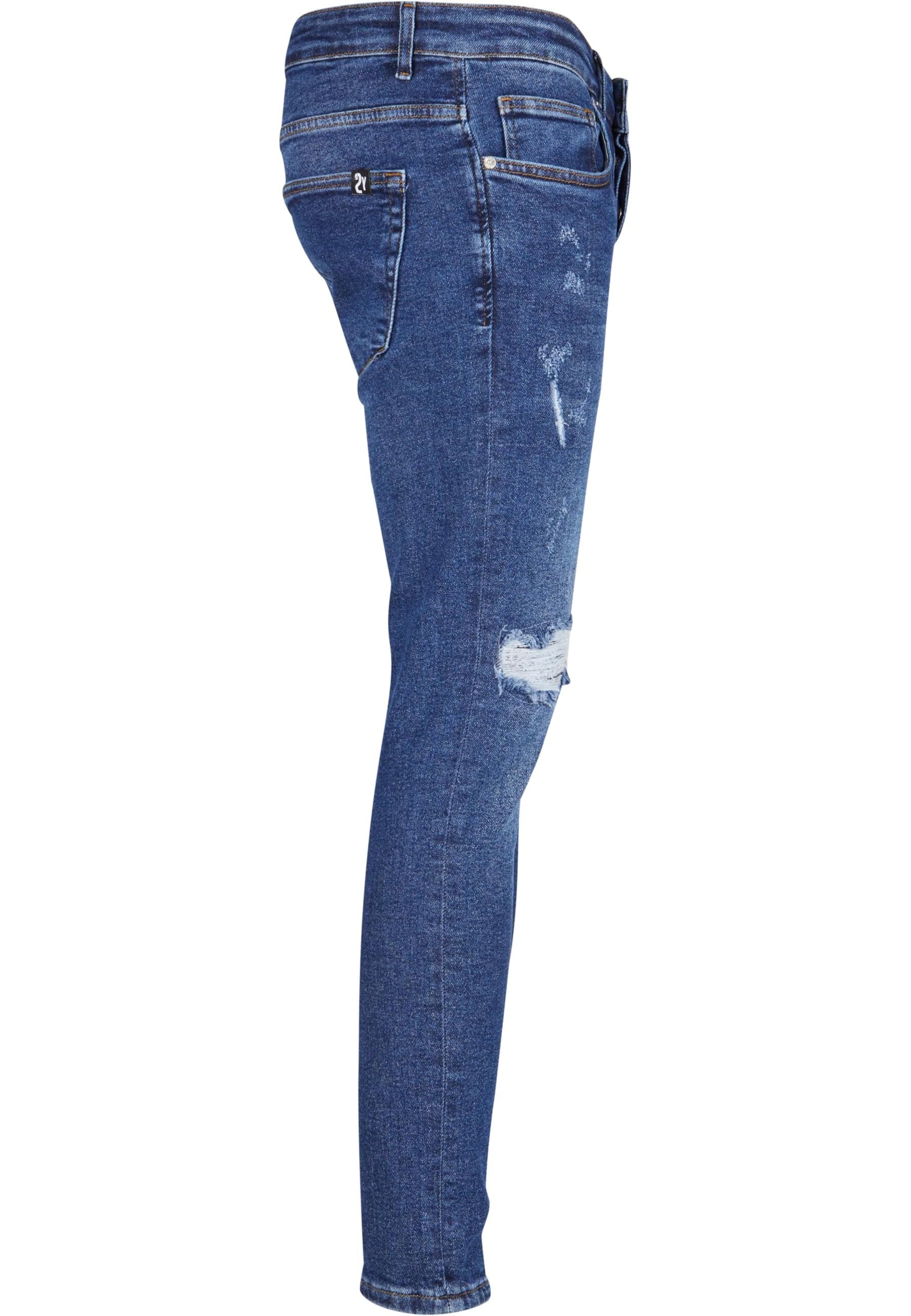 Karl Kani Slimfit Jeans in Blauw