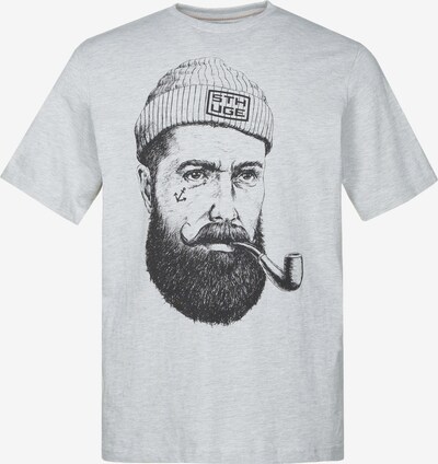 STHUGE Shirt in hellgrau / schwarz, Produktansicht