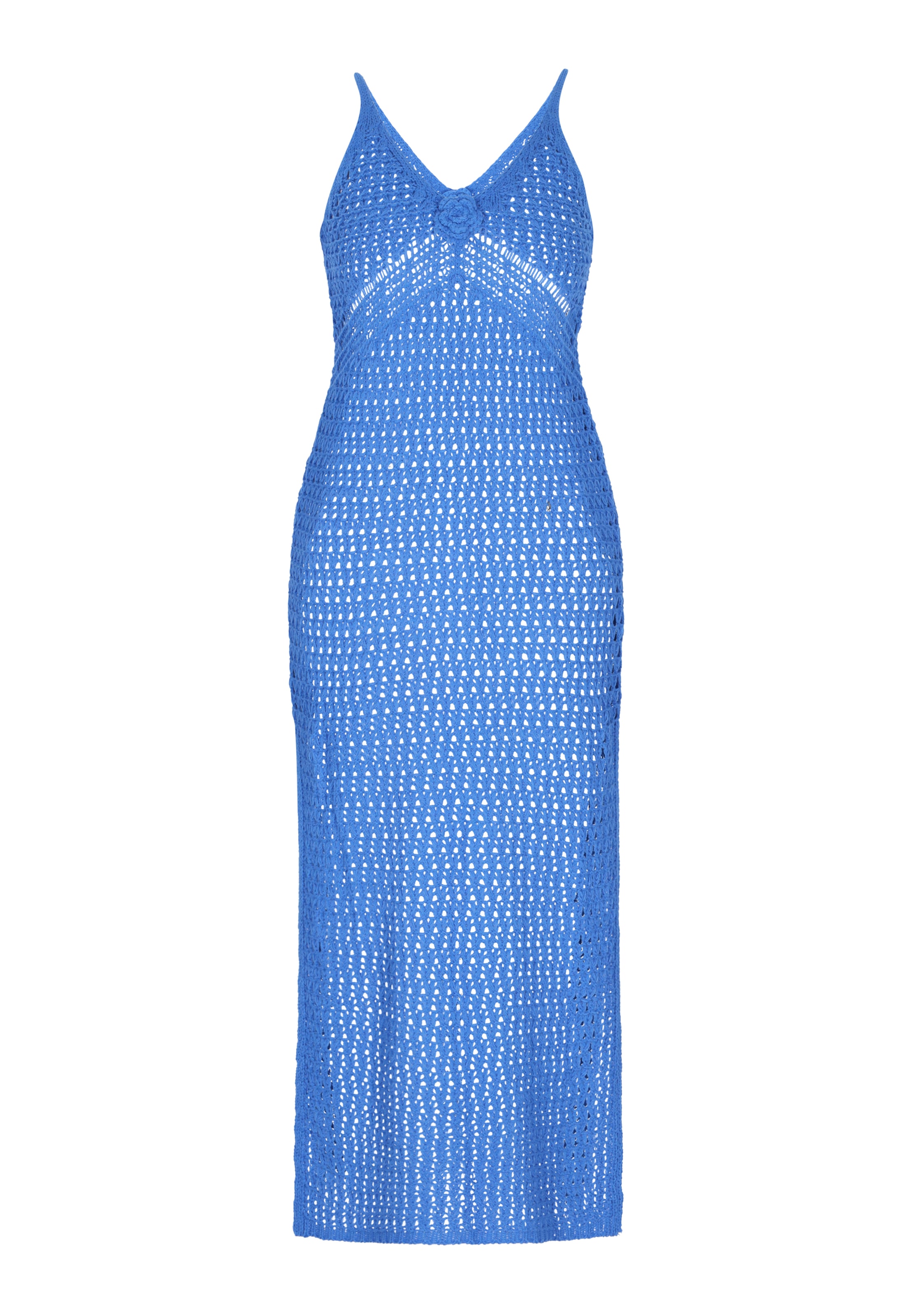 IZIA Úpletové šaty – modrá: přední strana