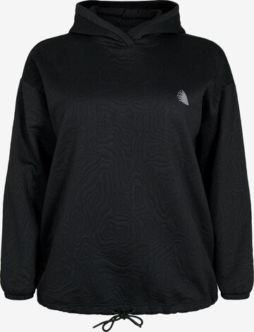 Sweat de sport 'AVI' Active by Zizzi en noir : devant