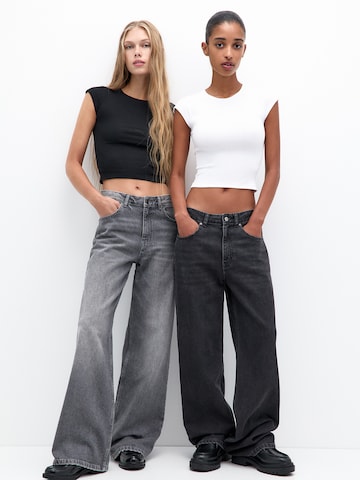 Pull&Bear Majica | črna barva