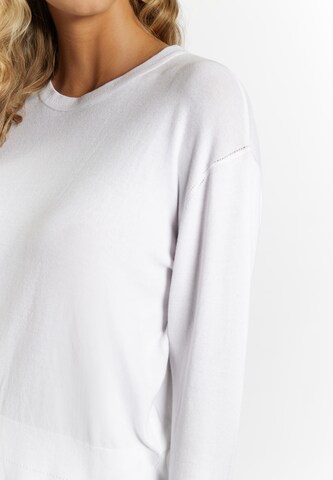 Pullover 'Koosh' di faina in bianco