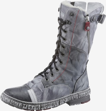 KRISBUT Lace-Up Boots in Grey: front