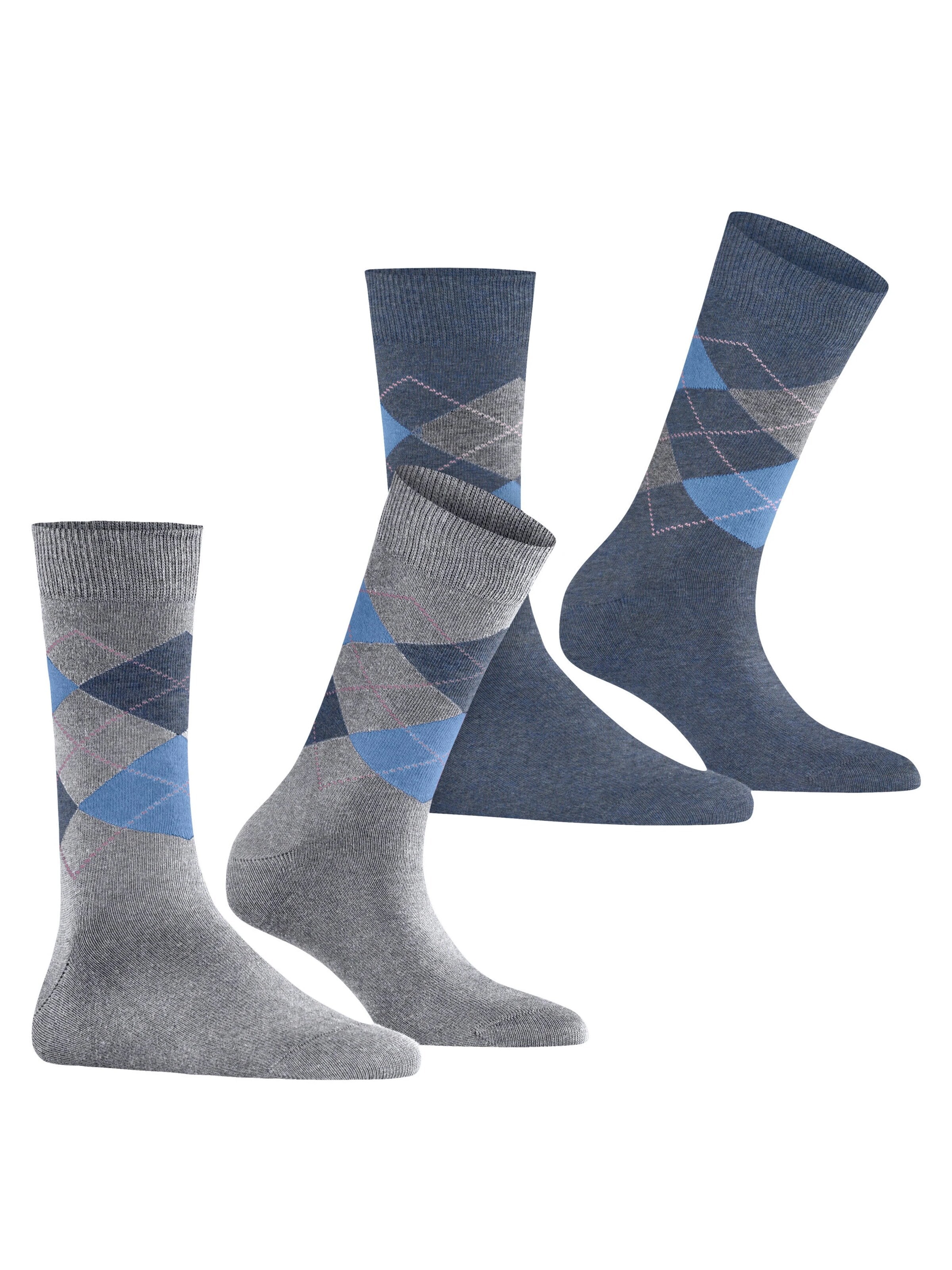 BURLINGTON Socks 'Everyday Argyle' in Grey