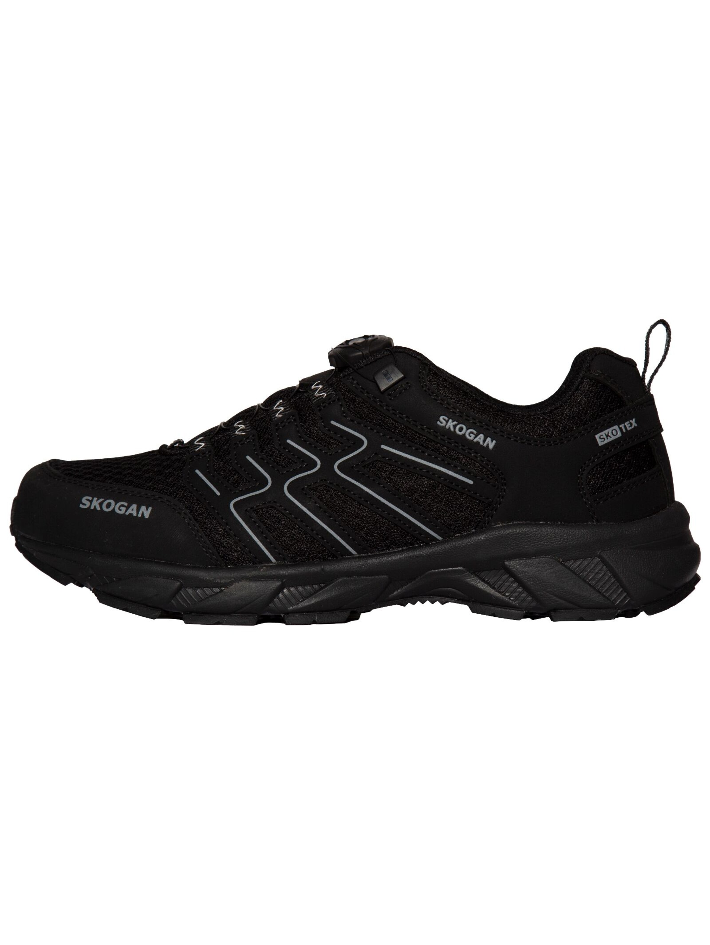 Scarpa bassa di SKOGAN in nero: lato