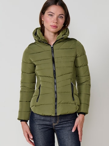 Veste d’hiver KOROSHI en vert : devant