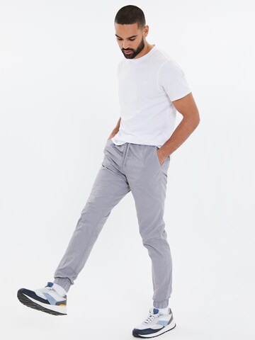 Threadbare Tapered Cargobroek 'Presley' in Grijs