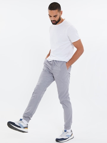 Threadbare Tapered Cargo Pants 'Presley' in Grey