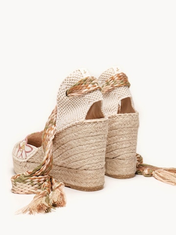 Alhamas Sandals 'Alpargata Cuña 10 cm' in Pink