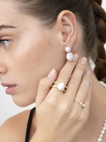 Luxenter Øreringe 'Over' i hvid