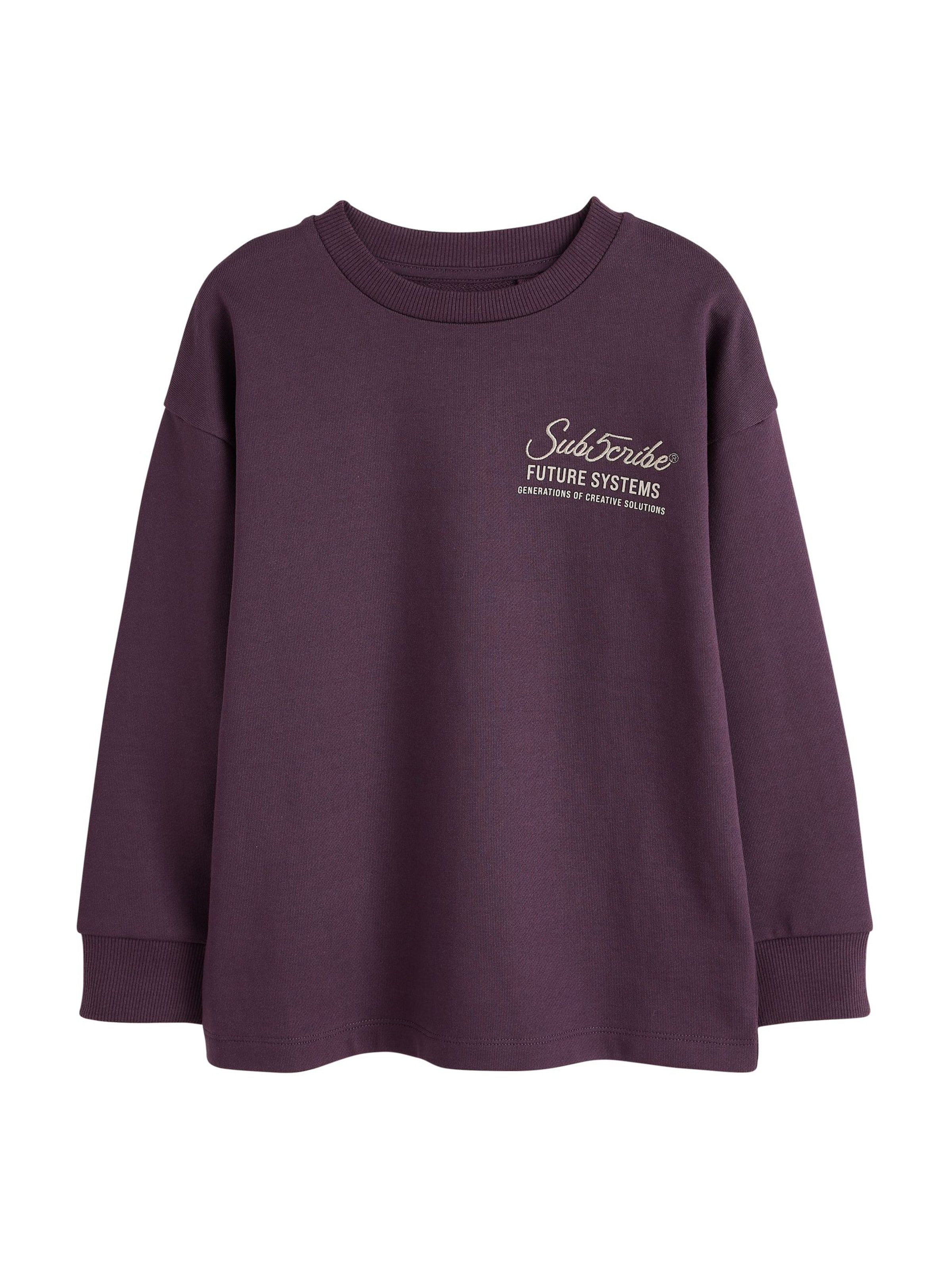 Next Sweatshirt in Lila: voorkant