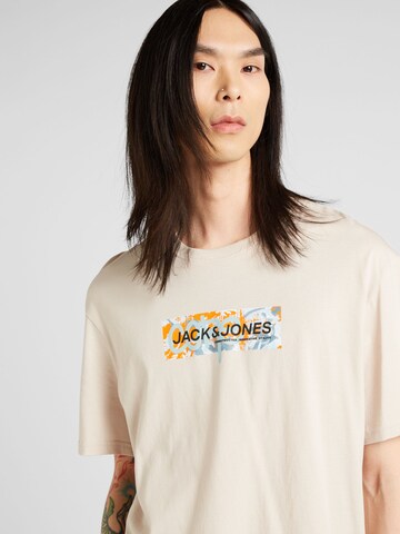 JACK & JONES T-shirt 'SUMMER' i beige
