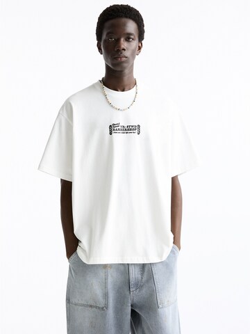 Pull&Bear T-Shirt in Weiß: Vorderseite
