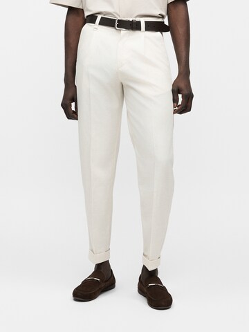 BOSS Regularen Chino hlače 'Kerin' | bela barva: sprednja stran