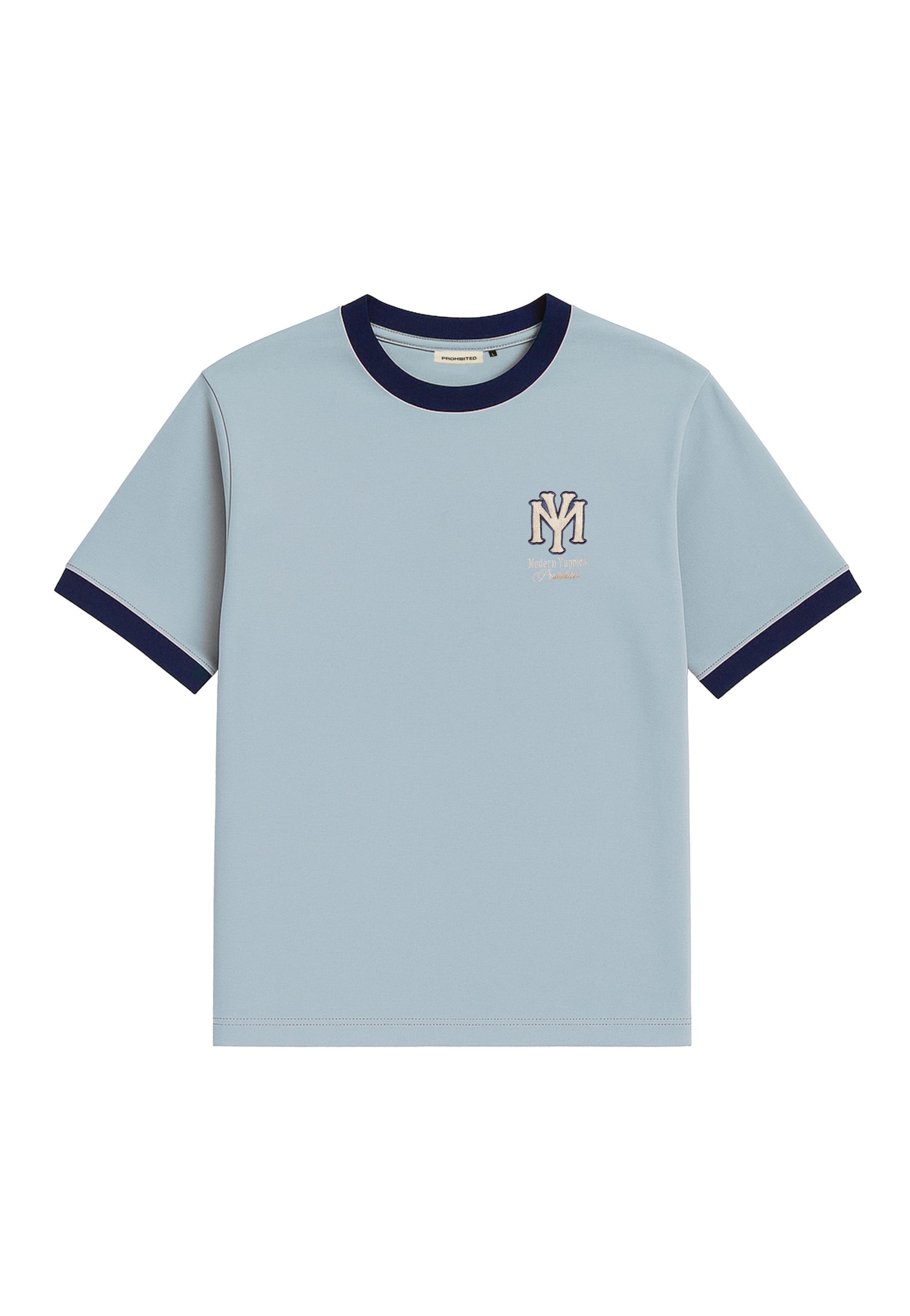 Prohibited Shirt 'Modern Yuppies' in Blauw: voorkant