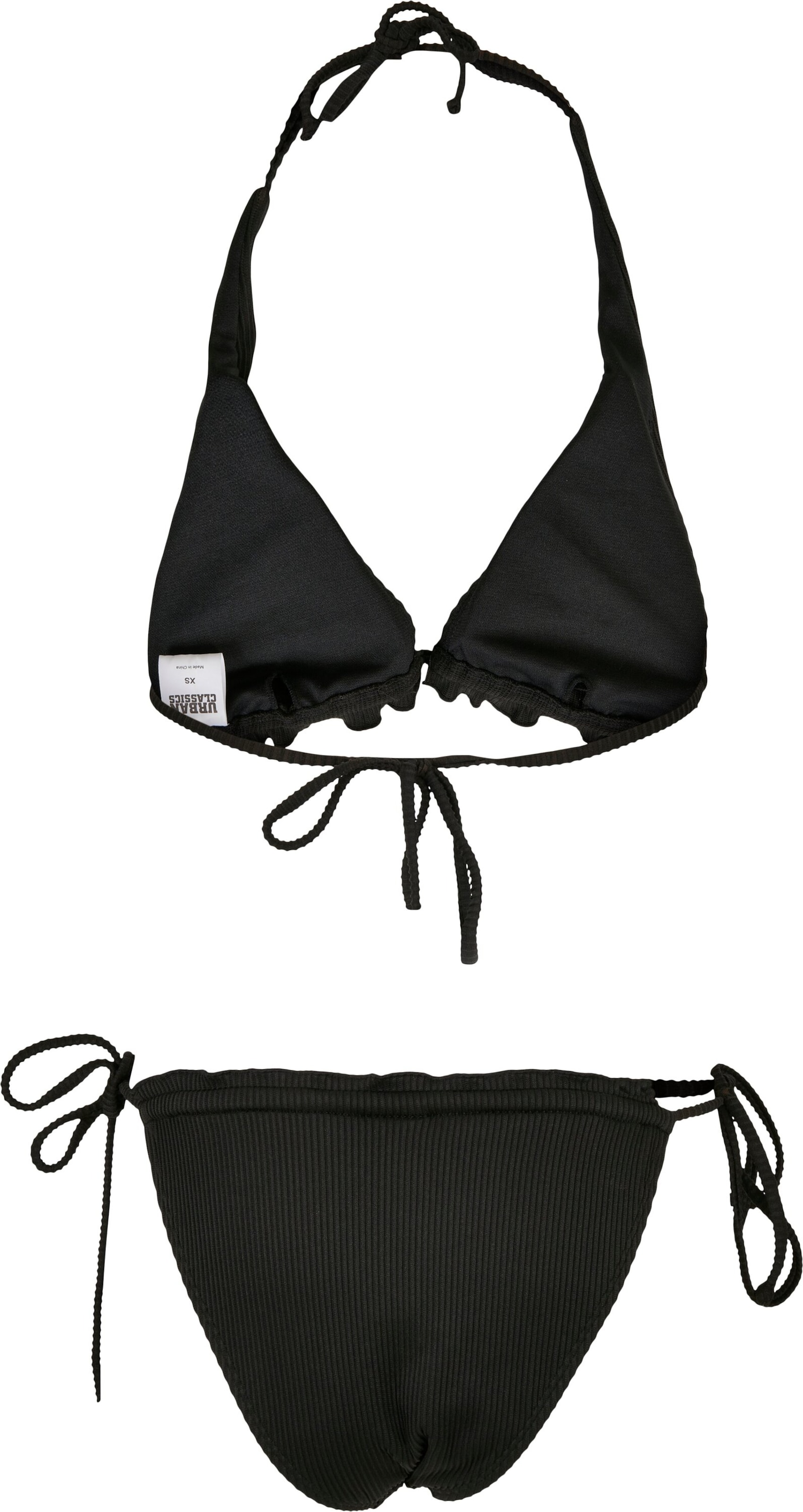 Urban Classics Треугольник Бикини в Черный