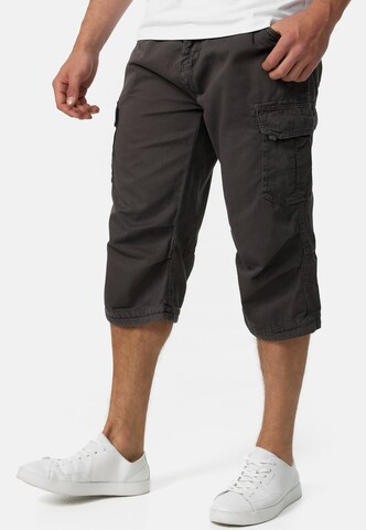 INDICODE JEANS Regular Cargo Pants 'Nicolas' in Grey