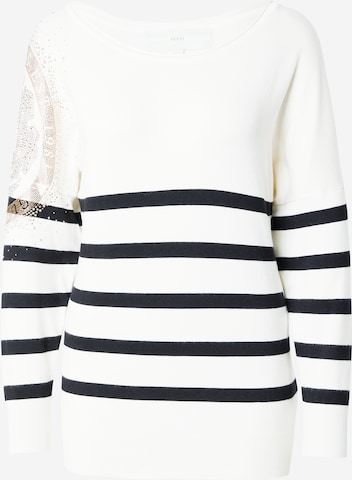 Pull-over 'LESLIE' GUESS en blanc : devant