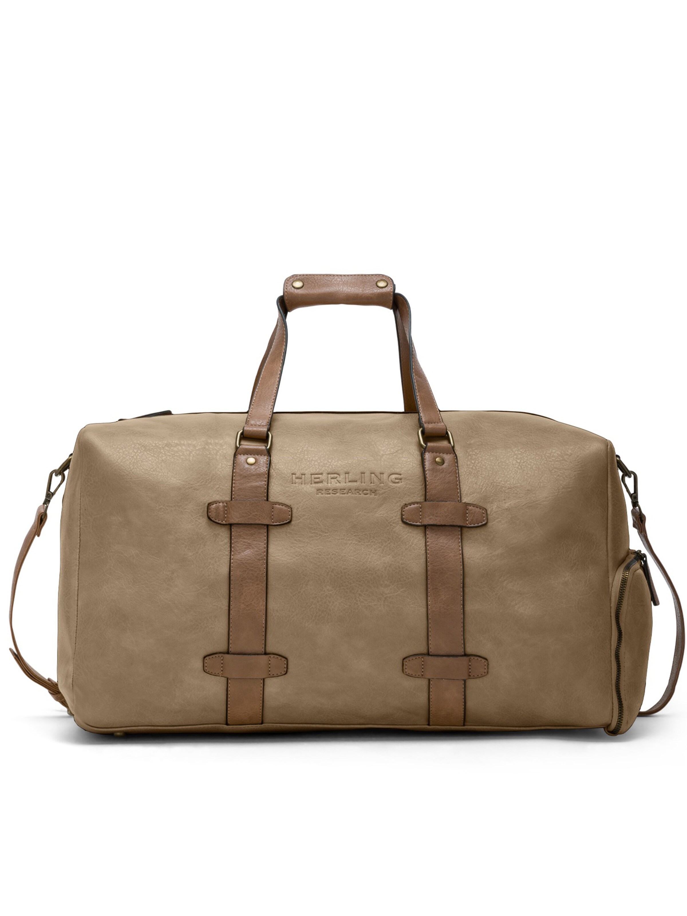 Herling Reisetasche 'Brecht'‌‌‌‌‌‌‌ in Beige: Vorderseite