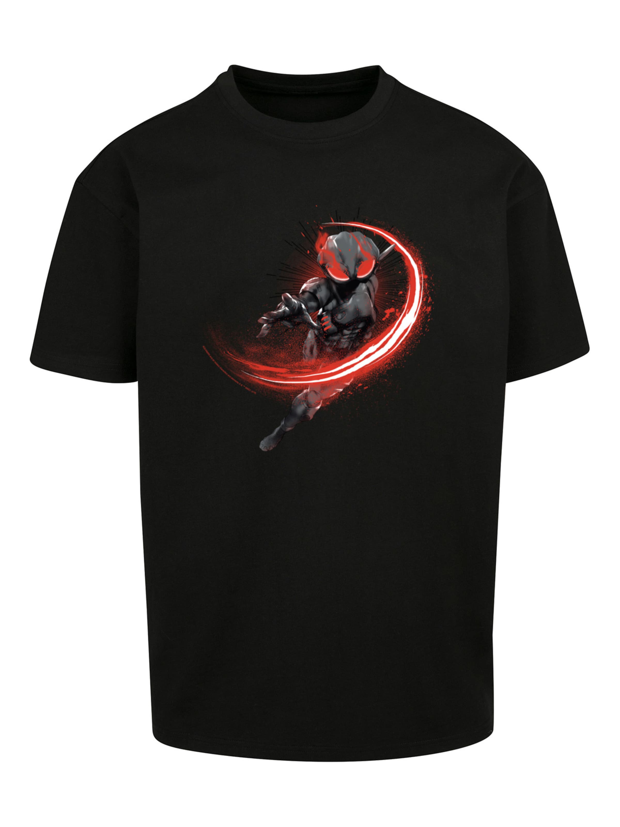 Maglietta 'DC Comics Aquaman Black Manta Flash' di F4NT4STIC in nero: frontale