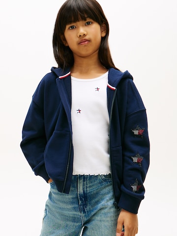 TOMMY HILFIGER Tréning dzseki - kék: elől