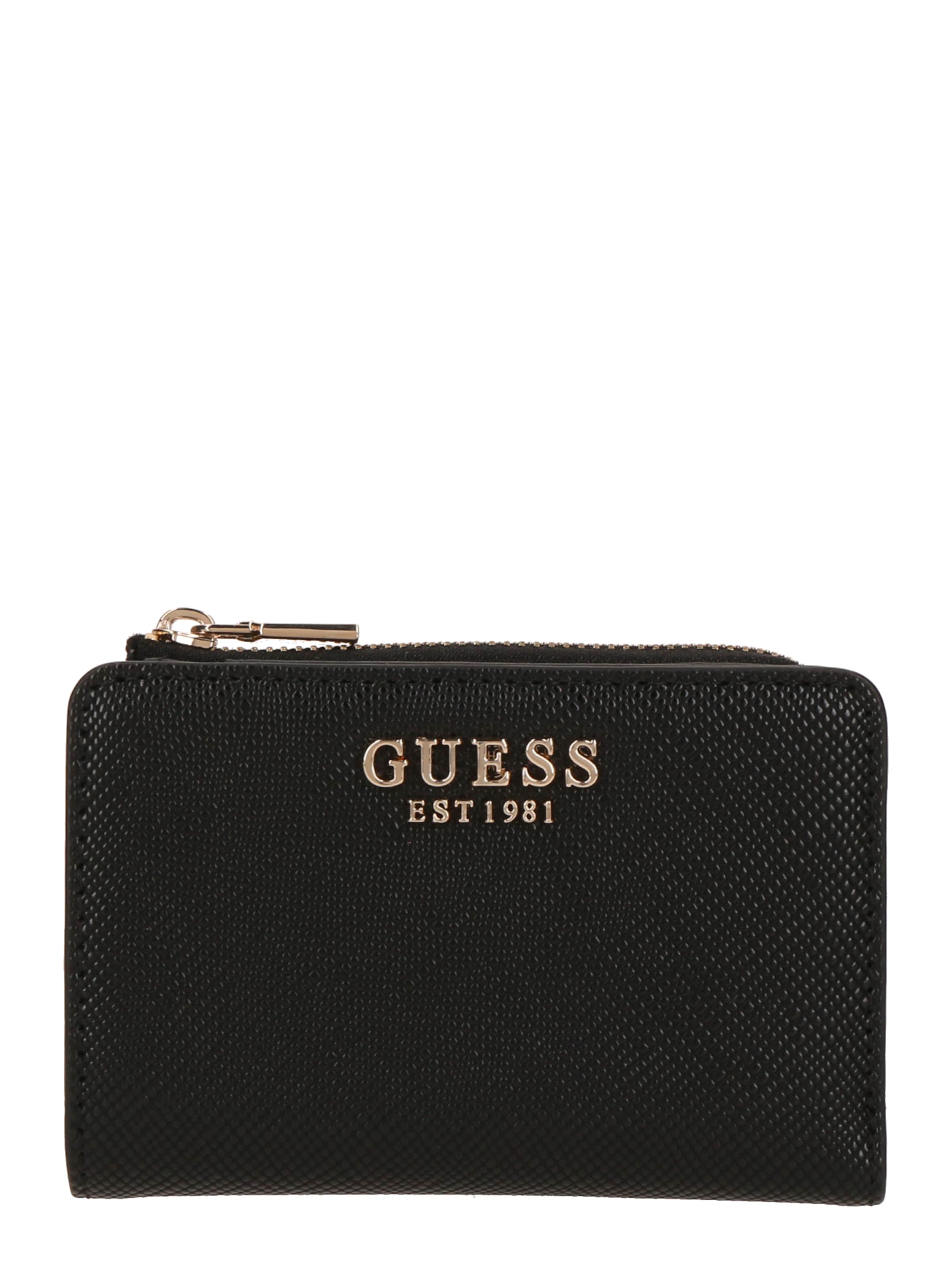 GUESS Portemonnaie 'LAUREL II SLG ZIP ARND CRD CSE' in Schwarz: Vorderseite