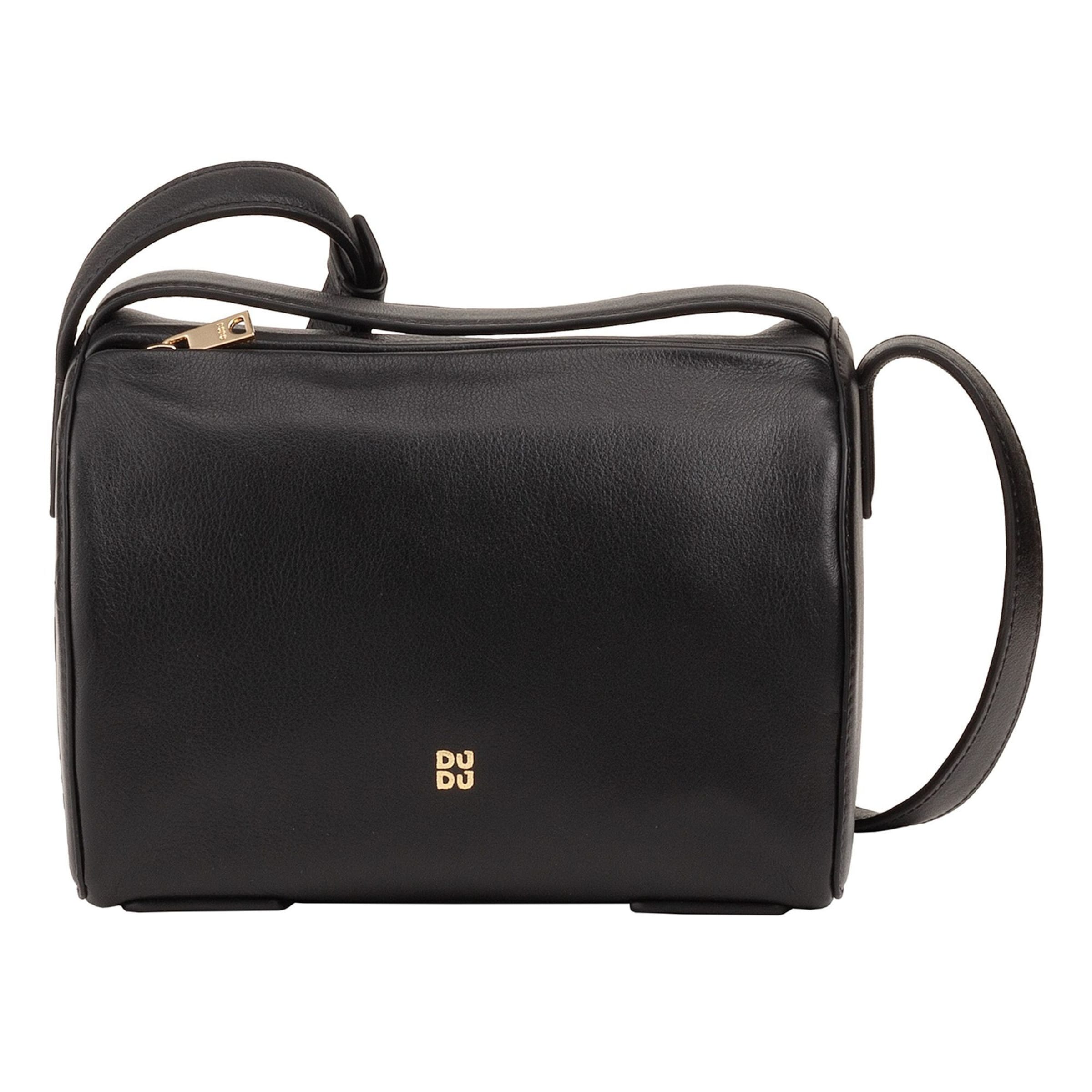 DuDu Umhängetasche in Schwarz: Vorderseite