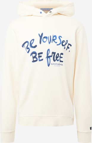 SCOTCH & SODA Sweatshirt in Beige: voorkant