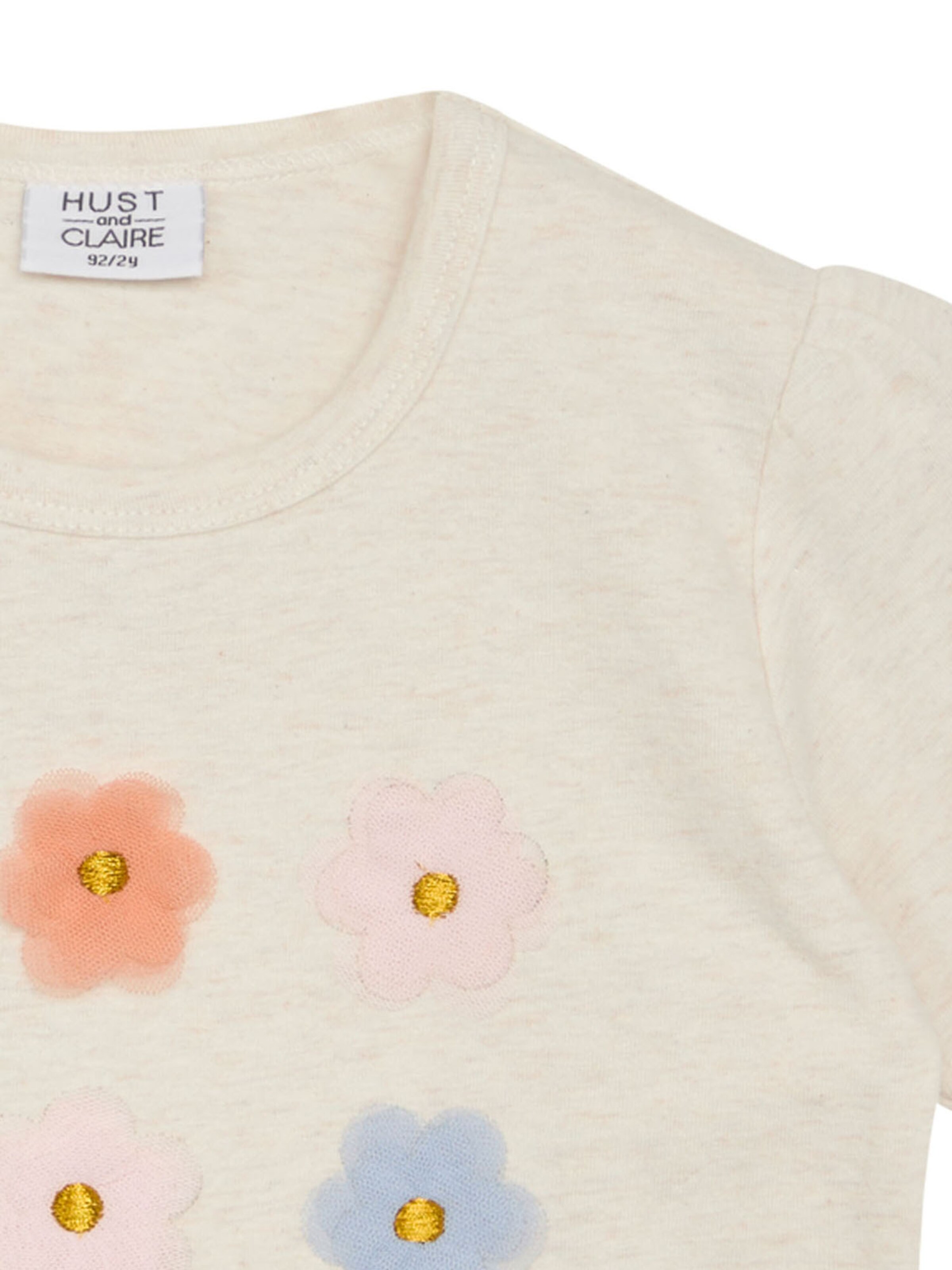 Tricou de la Hust & Claire pe bej